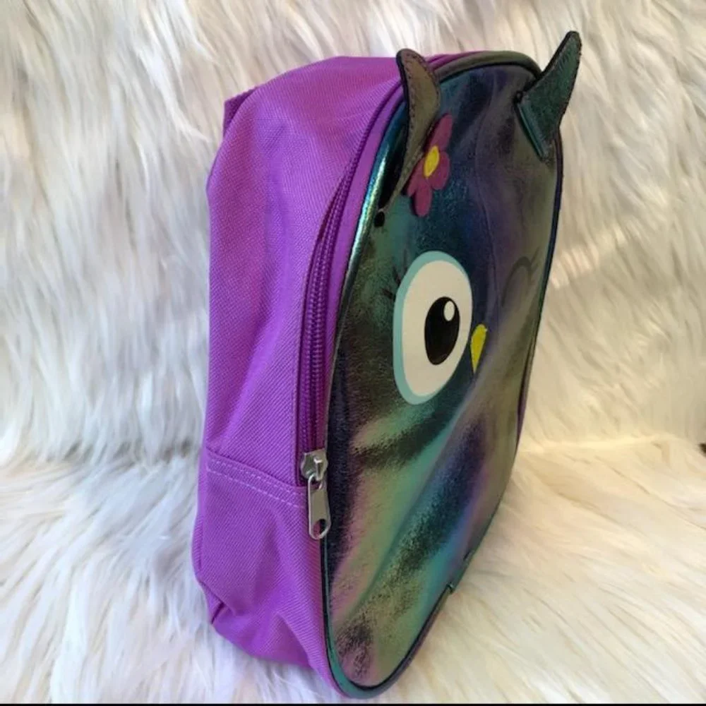 Stella & Max Holographic Owl Kids Backpack